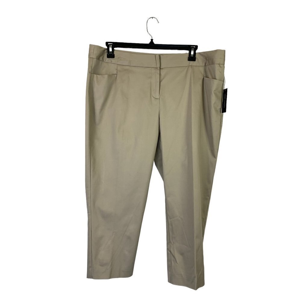 Worthington Women's Tan Low Rise Crop Pants